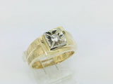 10k Yellow Gold Round Cut 16pt Diamond Solitaire Ring