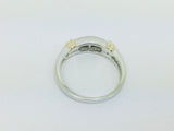 14k White Gold Princess Cut 20pt Diamond Row Set Band Ring