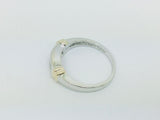 14k White Gold Princess Cut 20pt Diamond Row Set Band Ring