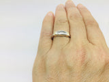 14k White Gold Princess Cut 20pt Diamond Row Set Band Ring