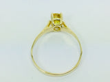10k Yellow Gold Oval Cut Genuine Yellow Sapphire Ring