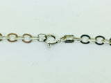 Sterling Silver Amber Pendent and Chain Necklace