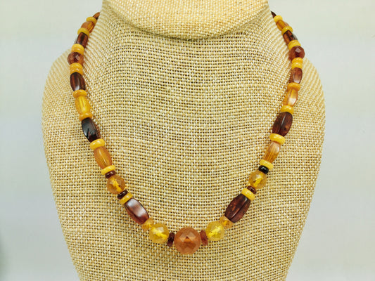 Multicolour Amber Necklace