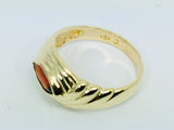 10k Yellow Gold Marquise Cut Garnet January Birthstone Ring