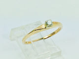 14k Yellow Gold Round Cut 7pt Diamond Ring
