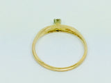 14k Yellow Gold Round Cut 7pt Diamond Ring