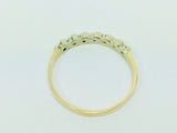 10k Yellow Gold Round Cut 14pt Diamond Engagement Ring and Wedding Band