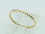 10k Solid Yellow, Rose, or White Gold 1.3mm Stackable Band Rings