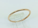 10k Solid Yellow, Rose, or White Gold 1.5mm Stackable Band Rings