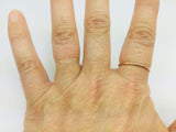 10k Solid Yellow, Rose, or White Gold 1.5mm Stackable Band Rings