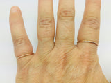 10k Solid Yellow, Rose, or White Gold 1.5mm Stackable Band Rings
