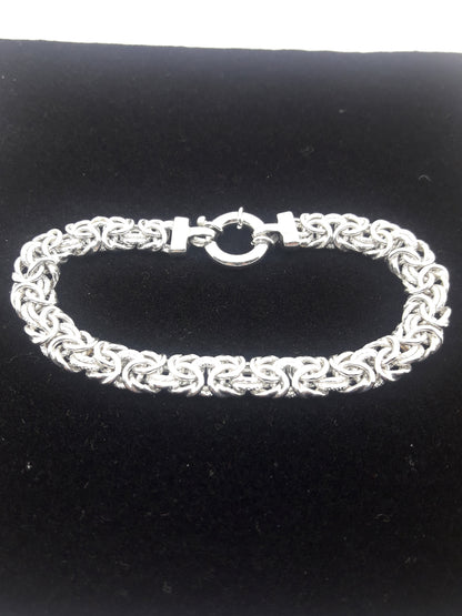 Silver weave bracelet
