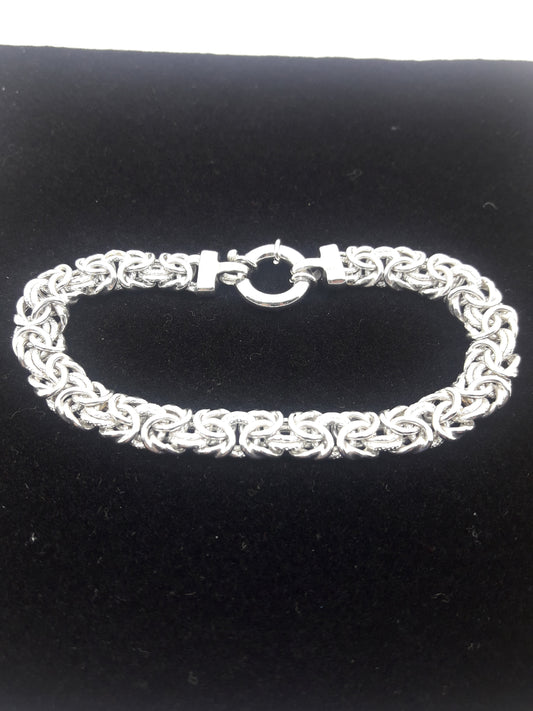 Silver weave bracelet