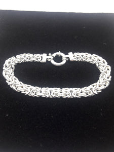Silver weave bracelet
