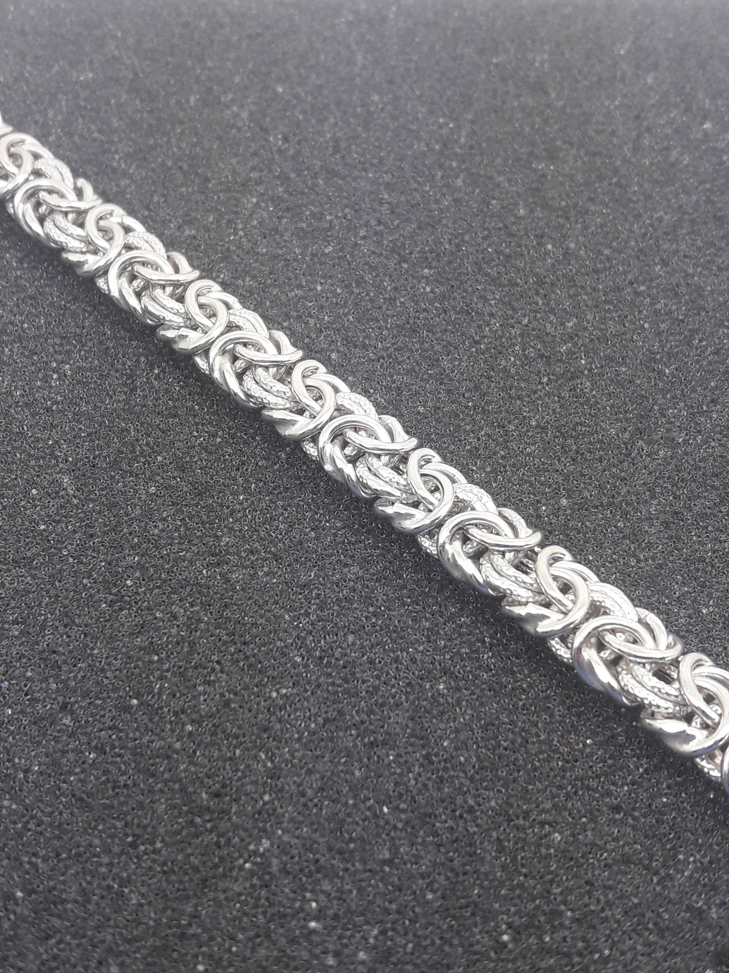 Silver weave bracelet
