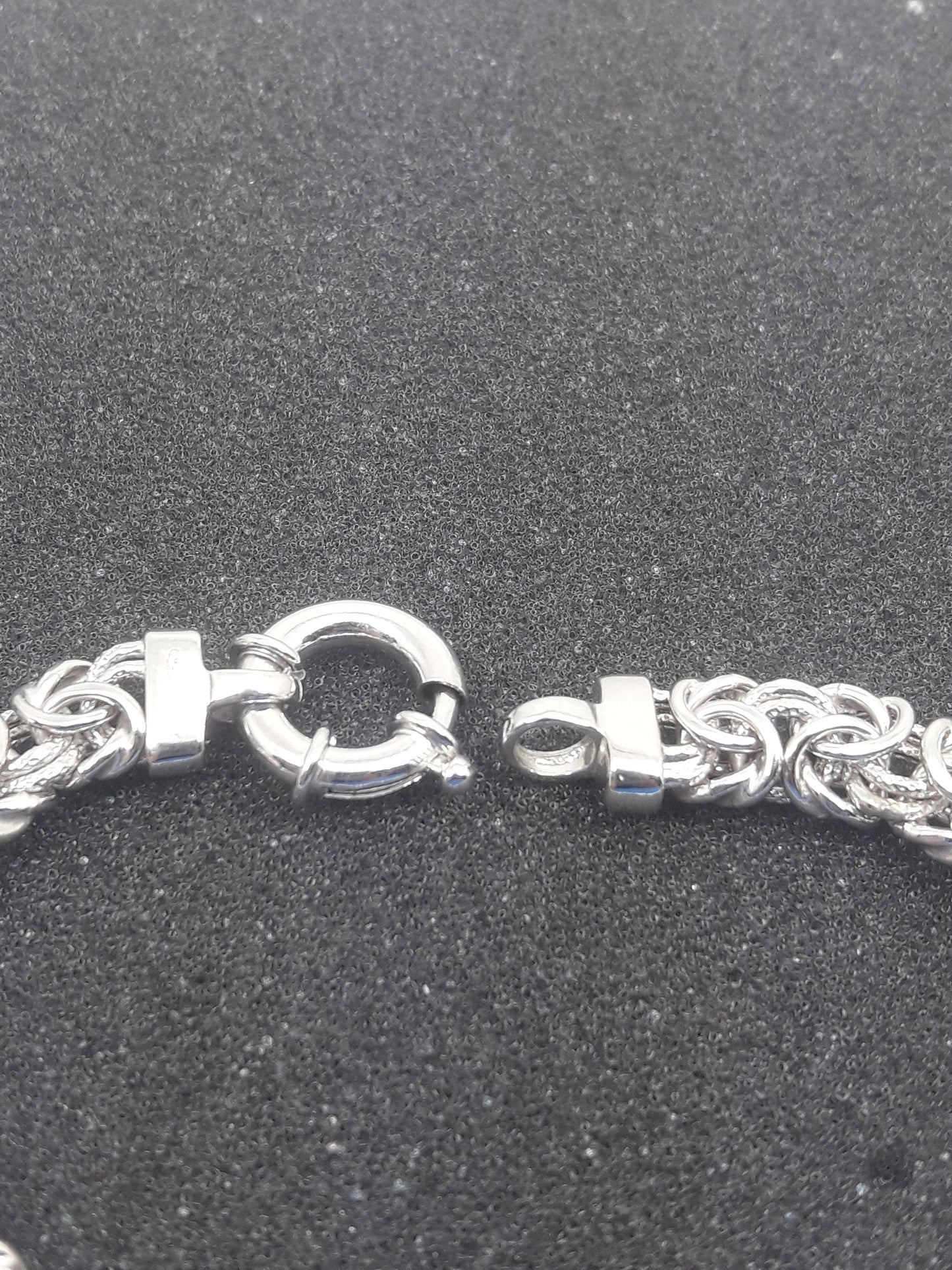 Silver weave bracelet