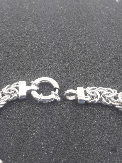 Silver weave bracelet