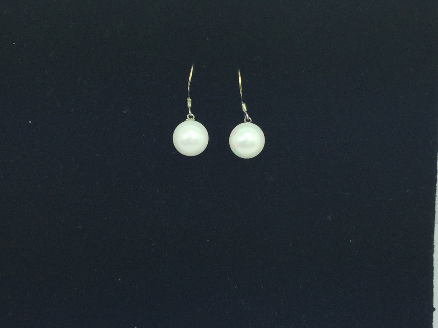Fresh Water Pearls 10 mm Sterling Silver Necklace,Matching Earrings Set