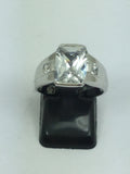 Pretty Silver & Cubic Zirconia Ring