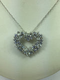 Silver 1.8 ct Aquamarine & Tanzanite Necklace