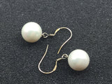 Fresh Water Pearls 10 mm Sterling Silver Necklace,Matching Earrings Set