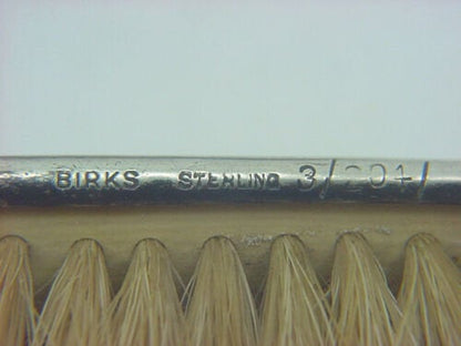 Vintage Birks 3 Piece Sterling Silver Monogrammed Dresser / Vanity Set