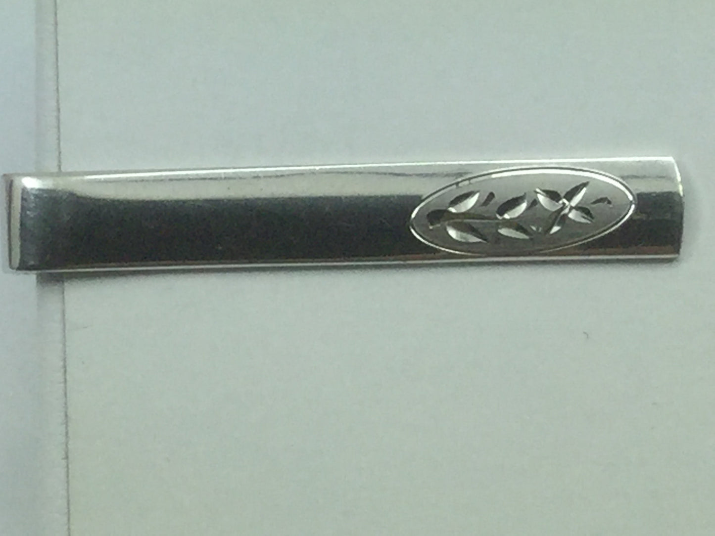Carlton Sterling Silver 20th Anniversary Cuff Link & Tie Bar Set