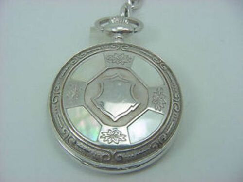 Sterling Silver 925 Dolan Bullock Pocket Watch Moter Of Pearl Swiss Made