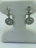 Pandora Allure Silver And Cubic Zirconia Drop Earrings