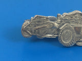 Vintage Silver Plated Caterpillar Tie Clasp Leavens Co MFG.