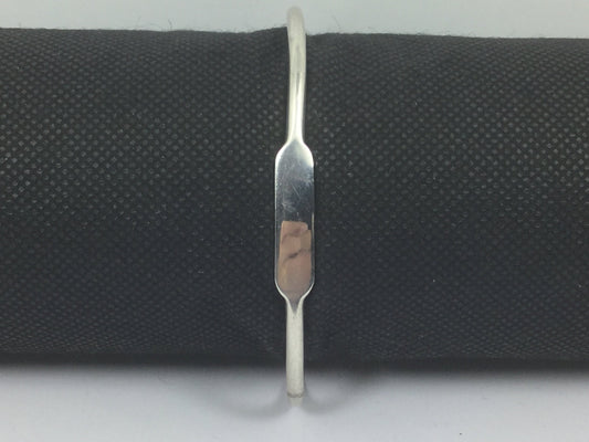Silver Engraveable Bangle Bracelet