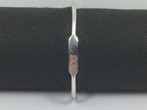Silver Engraveable Bangle Bracelet