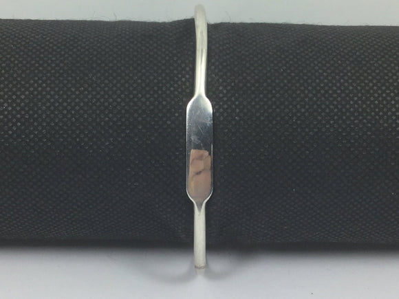 Silver Engraveable Bangle Bracelet
