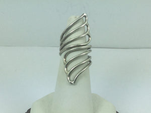 Silver Swirl Design Finger Ring