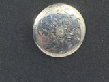 Beautiful Vintage Silver Pin With Swirl Etching.