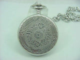 Sterling Silver 925 Dolan Bullock Pocket Watch Moter Of Pearl Swiss Made