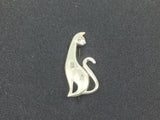 Vintage Silver Cat Pin