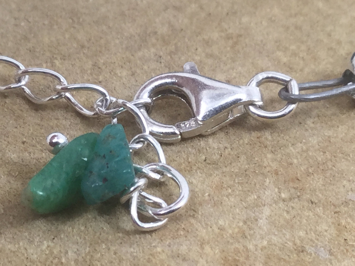 Adjustable Sterling Silver Genuine Gemstone Bracelet With Russian  Amazonite