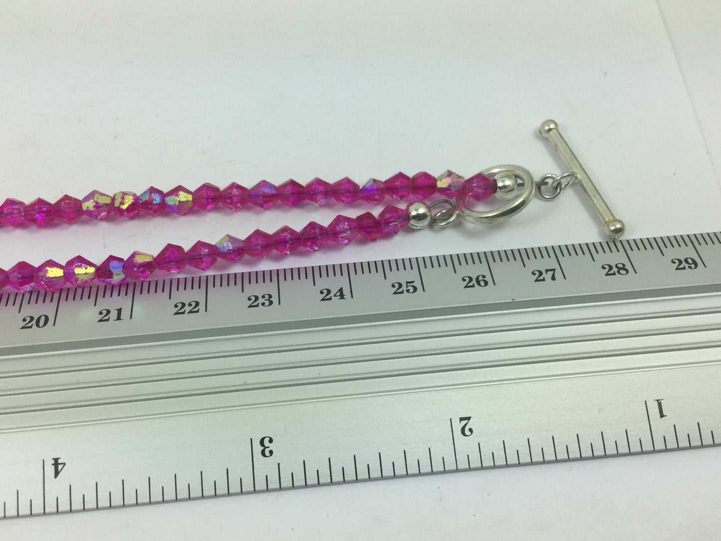 Silver Genuine Gemstone Ruby (Stone Of Nobility ) Pearl  On A Beaded Necklace