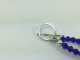 Beautiful Silver Quartz Crystal ( Stone Of Power ) On A Beaded Necklace