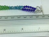 Beautiful Silver Quartz Crystal ( Stone Of Power ) On A Beaded Necklace