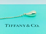 Authentic Tiffany & Co Sterling Silver Elsa Peretti Teardrop Pendant Necklace 23”