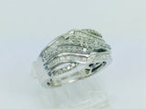 Platinum over Sterling Silver 50ct Diamond Ring