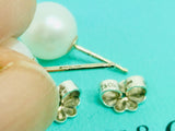 Tiffany And Co Silver And Pearl Earrings